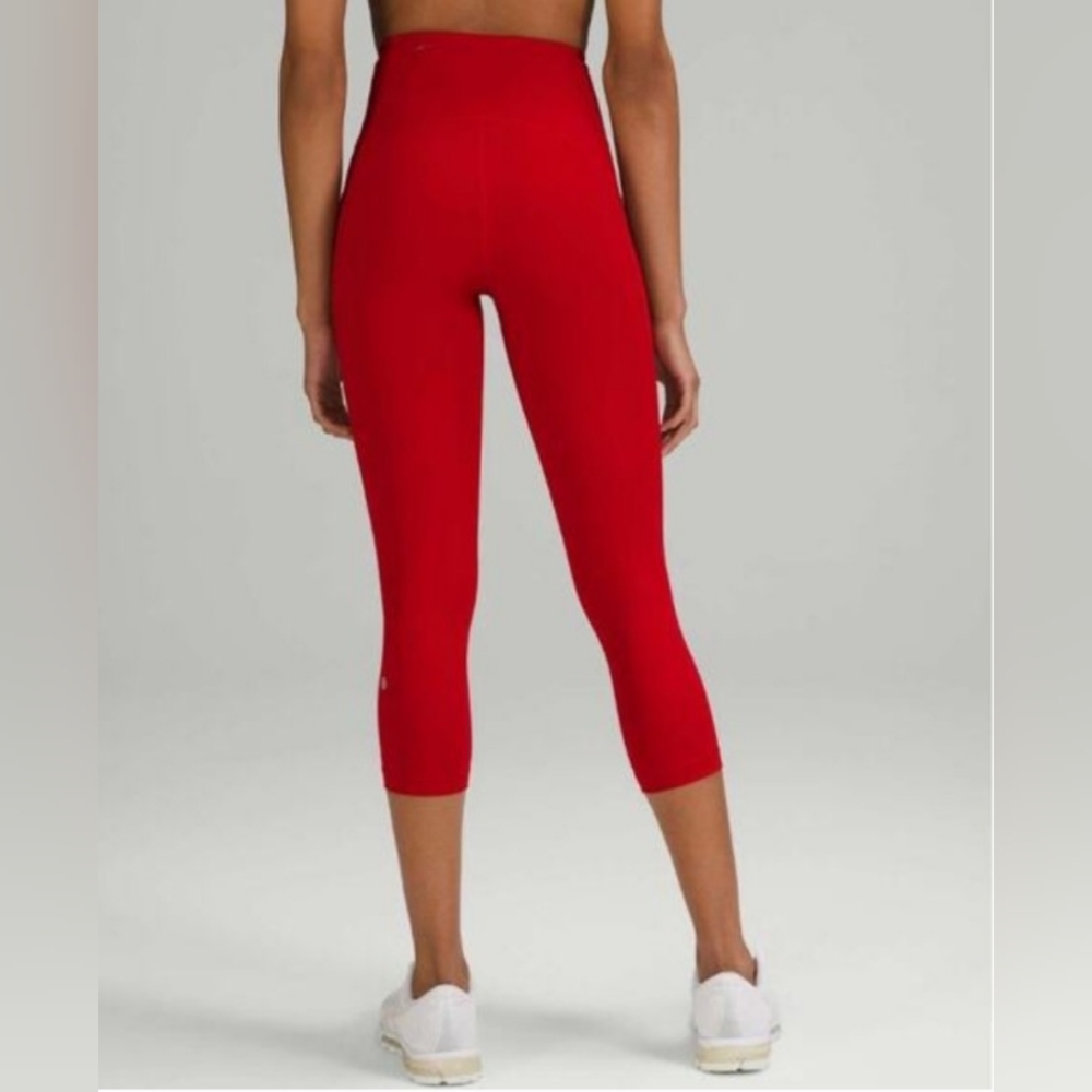 Lululemon Swift Speed High-Rise Crop 21" Dark Red Size 6